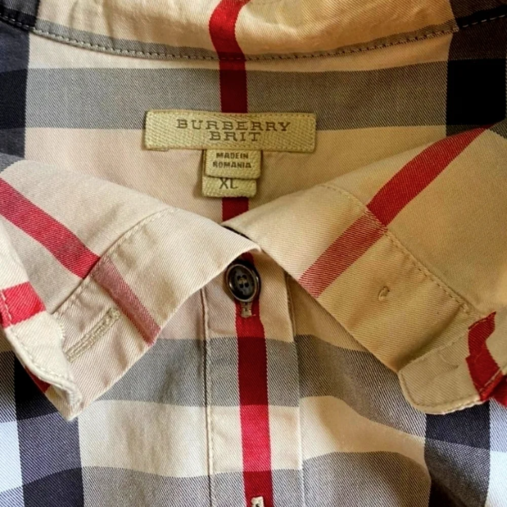 Burberry Ombré Womens Long Sleeves Dress Shirt/Tunic - Picture 3 of 3